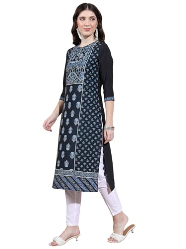 Image of Vishudh Women's Kurta | Regular Fit | Trendy Ethnic Top for Everyday Comfort