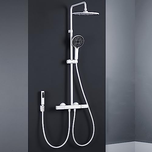 Système de douche de précipitations avec douchette 3 modes et bec de baignoire