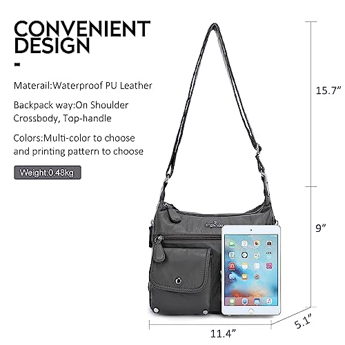 Image of Angel Kiss Crossbody Bags for Women, Ladies Shoulder Handbags and Purses Medium Faux Leather Pocketbooks | Ladies