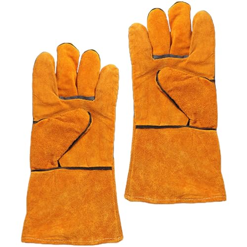 SOIMISS 1 Par Guantes de Cocina Resistentes al Calor para Bbq y Horno Protección de Antebrazo para Camping y Asados Guantes Antideslizantes y Cómodos