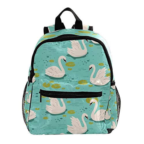 Sac à dos enfants motif cygne blanc de 30 cm - Cadeau d'anniversaire jolis sacs fille garçon