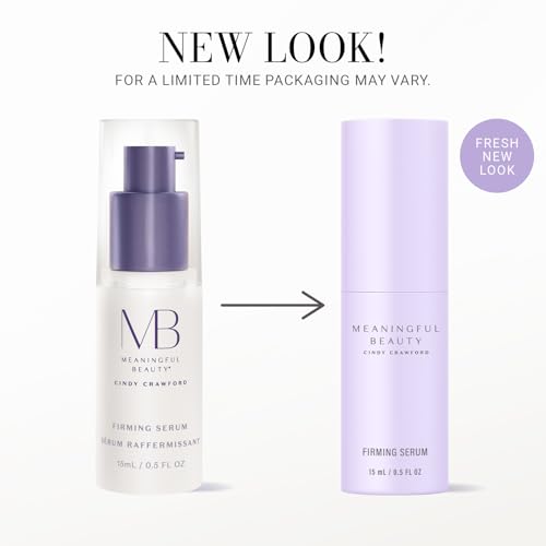 Meaningful Beauty Firming Serum, Anti Aging Facial Serum with Melon Super Antioxidants, Collagen & Hyaluronic Acid, Daily Skin Care for Women, Lightweight Hydrating Formula, Travel Ready, 0.5 Fl Oz