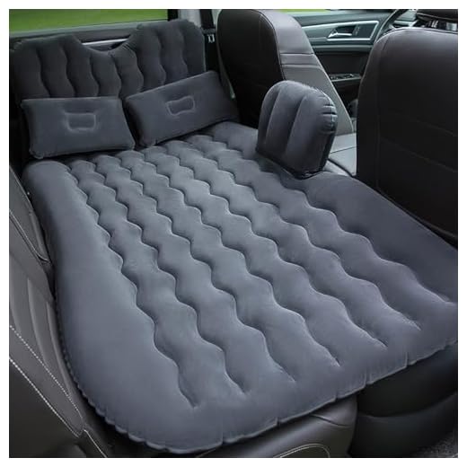 Onirii Inflatable Car Air Mattress Bed with Back Seat Pump Portable Travel,Camping,Vacation,Flitaing Bed,Floating Bed,Sleeping Blow-Up Pad fits SUV,RV,Truck,Minivan/Compact Twin Size