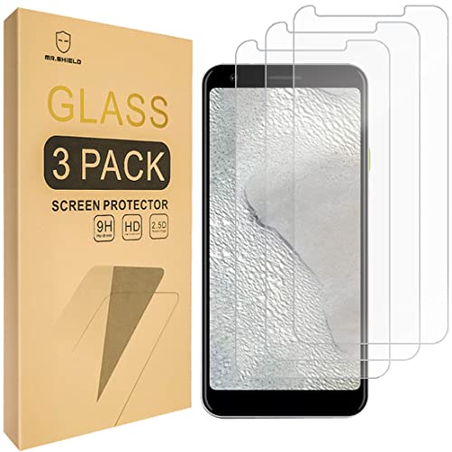 Mr.Shield Verre Trempé compatible avec Google Pixel 3a XL [Lot de 3] Film Protecteur d'écran Vitre Protecteur 9H Dureté