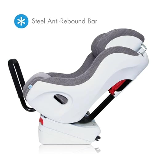 Clek Foonf Convertible Car Seat with Rigid Latch System, Crumple Zone Safety System, Adjustable Headrest, Reclining Design, Anti-Rebound Bar & Flame Retardant-Free (Edge Ziip) - Image 6