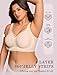 OEAK Womens Wireless Jelly Bra Plus Size Supportive Seamless Bras Full Coverage Push Up Comfortable No Underwire Tshirt Bras Skin Color L
