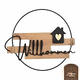 Türkranz Willkommen, Moderner Türschmuck Türschild Begrüßung