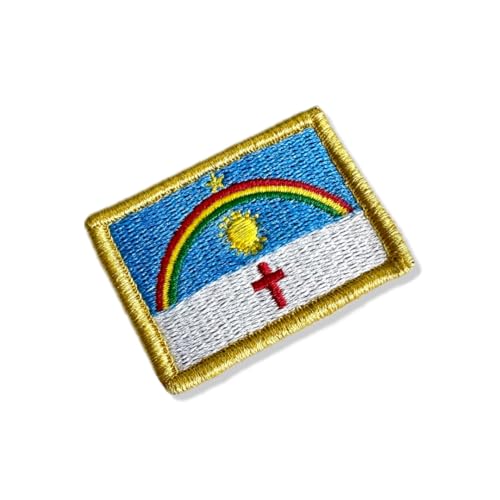BE0420-011 Bandeira Pernambuco Patch Bordado 5,7×3,8cm (B-Fecho de contato.)