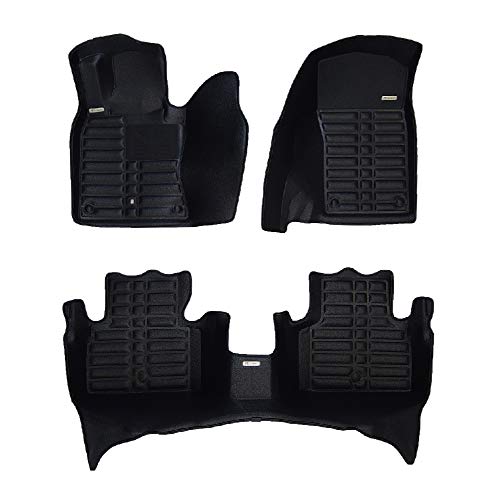 TuxMat Custom Car Floor Mats for Infiniti Q50 2014-2022 Models - Laser Measured, Largest Coverage, Waterproof, All Weather. The Best Infiniti Q50 Accessory. (Full Set - Black)