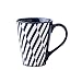 COLiJOL Bandeja de Café Taza Pintado a Mano Del Diseño Del Modelo Taza de Cerámica de Gran Calibre en Relieve de la Taza de Café Geométrica Taza de Leche de 450 Ml (Color: Modelo de la Cebra)/Patrón