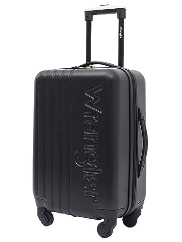 Image of Wrangler Quest Luggage Set, Black, 3 Piece Set (28 inch /24 inch /20 inch)
