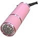 Price comparison product image 9 LED ULTRA BRIGHT RUBBER GLOW IN THE DARK TORCH WITH LANYARD CAMPING LIGHT Pink