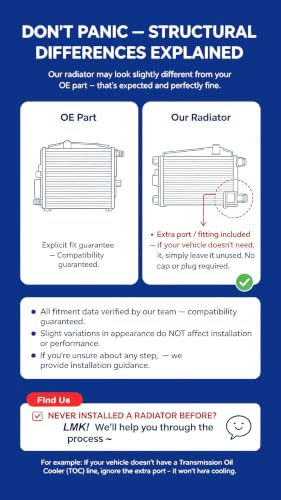 Image of RAYTEN 1726 Radiator Fit for Ford Ranger 1995 1996 1997 2.3 L4