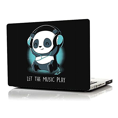 Yellow Alley HD Quality Vinyl Scratch Proof and Easy to Apply Music Panda Headphone Printed Laptop Sticker for All Model of Laptops (Multicolor, 15.75 inches)