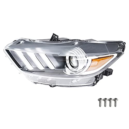 labwork Headlights Replacement for 2015 2016 2017 Ford Mustang Projector Headlamp Assembly Left Side(Driver Side)