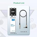 COOIDEA 3.5mm Stereo Audio Switcher - Support 1 In 2 Out or 2 In 1 Out with Audio Cable, 2 Port AUX Speaker Selector for PC, Phone, Laptop, Headphone - Image 7