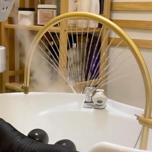 Przenośny stojak do cyrkulacji wody, sprzęt spa z głowicą wodospadową, konstrukcja łuku 180°, termostatyczna pielęgnacja głowy szampon akcesoria do łóżek