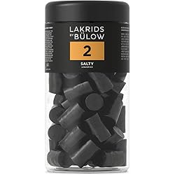 LAKRIDS BY BÜLOW - 2 - Salty - 360g - Vegan Gourmet Liquorice from Denmark - Gluten Free Salty Liquorice