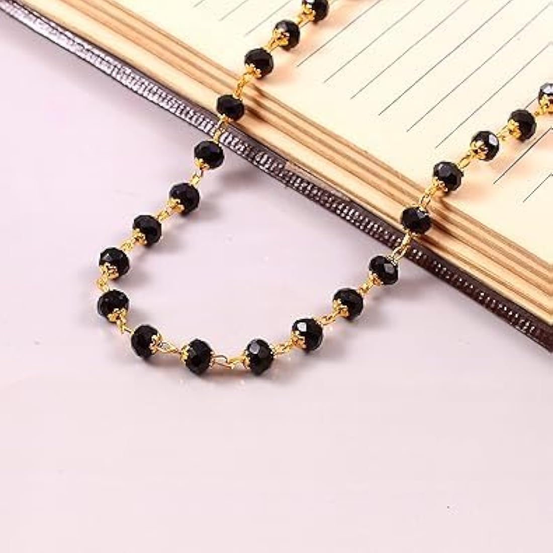 Golden Spacer Karungali Malai