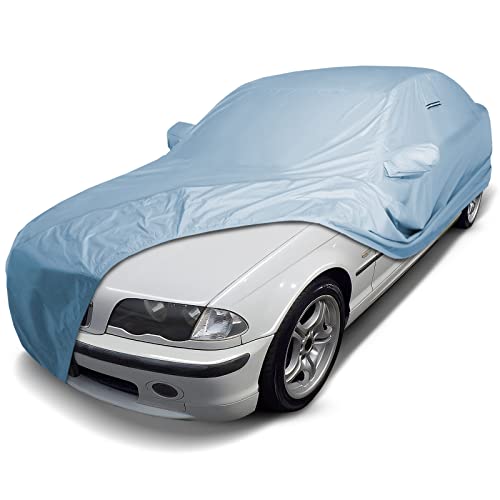 Image of iCarCover Premium Car Cover for 2012-2026 BMW 3-Series Sedan Heavy Duty Waterproof All-Weather Automobiles Custom Fit Indoor Outdoor UV Snow Protection Covers with Straps and Bag