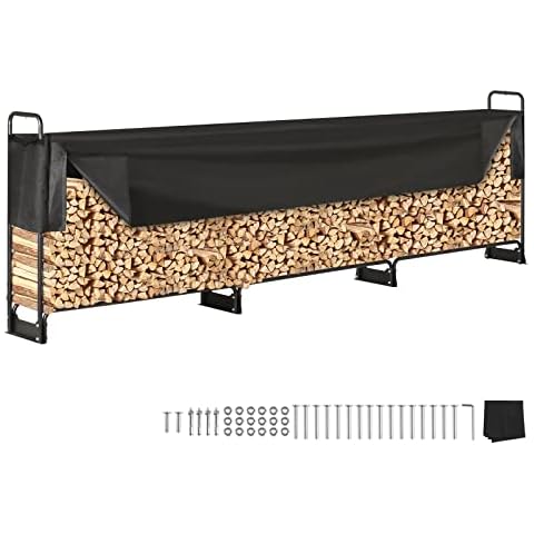 VEVOR 12.7FT Outdoor Firewood Rack Cover