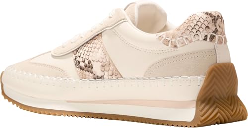 Cole Haan Women's Shoes - Grandpro Premier Sneaker, Powder Leather/Sand Dollar Suede/Mojave Snake Print Leather, 8-C US