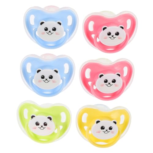 ERINGOGO 6Piezas Bebés Cubierta Antipolvo y Chupetes Recién Nacido Animales Para Desarrollo Visual De Bebés