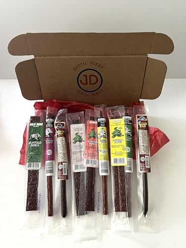 Jerky Dynasty Bayou Mix - Exotic Beef Jerky Snack Packs With Venison, Wild Boar & Alligator - Unique Flavors From Around The World In Slim Stick Style Jerky Variety Pack thumb #3