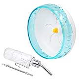 Hamster Flying Saucer Silent Running Exercise Wheel, 8.3" Quiet Hamster Exercise Wheel Spinner with