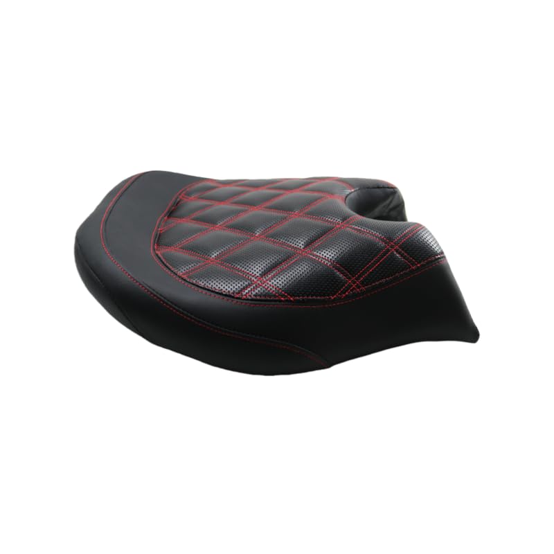 Siège de moto en cuir noir rhomboïde confortable pour Can-Am Ryker 600 900 Sport Rally Edition Sport 19-24