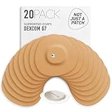 Not Just A Patch Dexcom G7 Adhesive Patches (20 Pack) – Stelo CGM Sensor Patches with Precision-Cut Hole for Ventilation – Beige