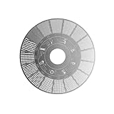 Zeizafa Praktische Referenzkarte zur Messung des Kaffeemehls, Textur aus Edelstahl für den Einsatz zu Hause und Café beim Brauen, Konsistenzmessung, Mahlgrad Größenmessgerät