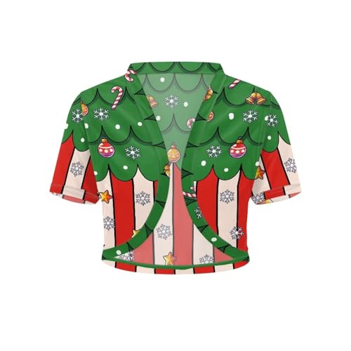 Image of Womens Short Sleeve Bolero Shrug Open Front Knit Cropped Cardigan Shoulder Cover for Dress Cute Casual Knit Cover Up