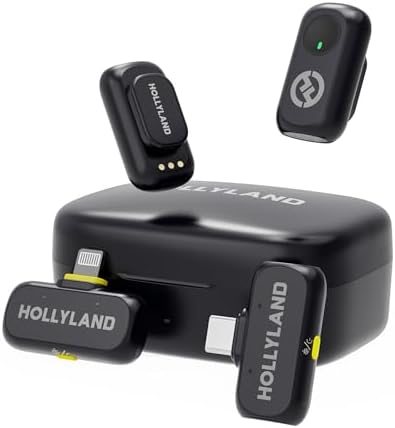 Hollyland LARK A1 Combo – Microfone Sem Fio Mini para iPhone e An...