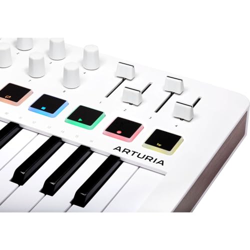 Arturia BART231501-001 Minilab 3 Compact Midi Keyboard And Pad Controller (White) Bundle thumb #7