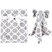 Dream Embroidery Personalized Animal Blanket & Security Blanket Set for Baby - Elephant Custom Name or Monogram (Gray Elephant)