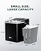Silonn Countertop Ice Maker with Expanding Ice Basket, 9 Cubes in 6 Mins, 2.5L Ice Basket, Self-Cleaning Ice Maker with LED Touch Control, 2 Bullet Ice Sizes for Home, Kitchen, Office