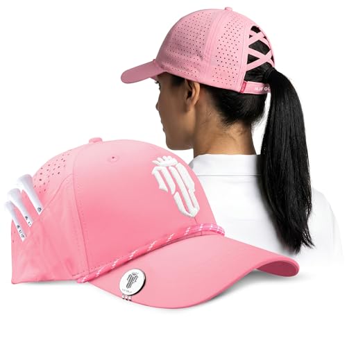 Adjustable Golf Cap with Magnetic Marker