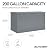 Suncast 200-gal. All-Weather Patio Deck Box, Made in the USA, with Pad-Lockable Lid, Extra-Large Outdoor Storage Unit for Patio Furniture and Grill Tools, Dove Gray Color