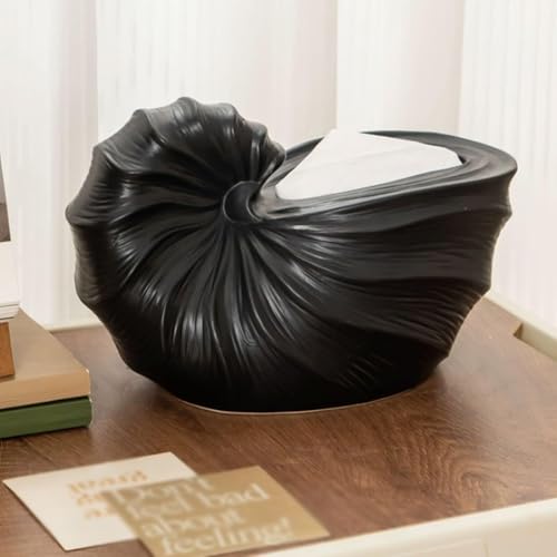 Boîte à mouchoirs en céramique noire contre le désordre - 4