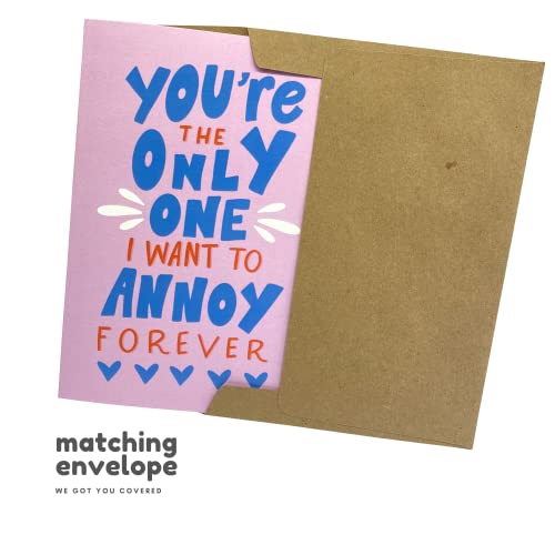 Sleazy Greetings Funny Valentine's Day Card For Him Her | Cute Anniversary Cards For Husband Boyfriend Wife Girlfriend | Naughty Birthday Card For Men Women | Annoy You Forever #TOP6