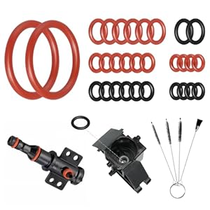 Dichtingen O-ringen voor Philips volautomatische koffiemachine, 30 stuks dichtingsringen zetgroep Inclusief reinigingsborstelset, O-ringen voor Philips Saeco voor ondersteuningsventiel, stoomventiel