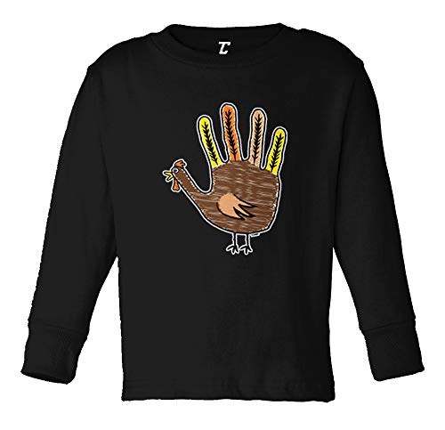 Hand Turkey Drawing - Thanksgiving Infant/Toddler Cotton Jersey T-Shirt