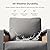 Aoxun Aluminum Patio Furniture Set, 5 Seats Sectional Metal Patio Furniture with Coffee Table, 6'' Thick Cushions and 3-Seat Sofa, Modern Outside Sectional Set for Backyard/Garden/Poolside, Dark Grey
