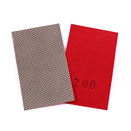 YDROWN Diamond Sand Paper electroplated Sheet for Sanding Stone Glass Ceramic Grinding Polishing Tools (200 Grit)
