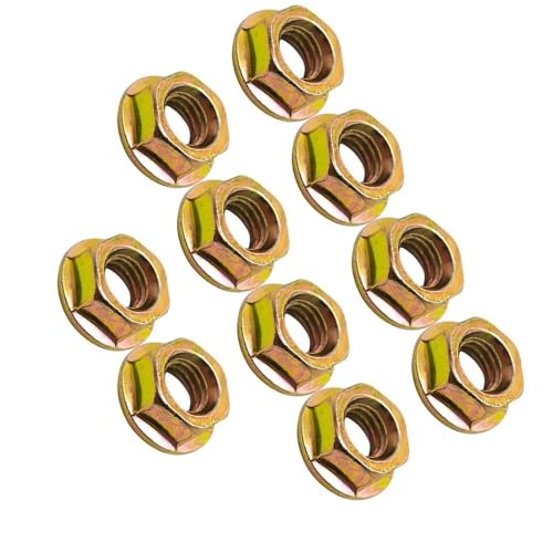 Écrous à embase M8 pour guide-chaîne de tronçonneuse de chantier de bûcheronnage, x10 - 2