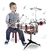 Batteria per Bambini, Mini Drum Set con Strumenti Musicale 8 Pezzi con 5 Tamburi ,1 Piatto, 2 Bacchette - Prima Educazione Puzzle Giocattoli per Principianti Ragazzi Ragazze di Oltre 3 Anni