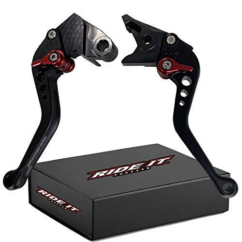 RIDE IT FOREVER Short Brake and Clutch Levers for ZX6R 636 2000-2004,Z1000 2003-2006,Versys1000 12-14,ZX9R 2000-2003,ZX10R 2004-2005,ZX12R 2000-2005,ZZR 600 2005-2009,ZX12R 2002-2005