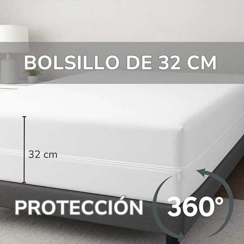 El Mejor Listado de Cubre Colchon Con Cierre - solo los mejores. 18 Imagen adicional