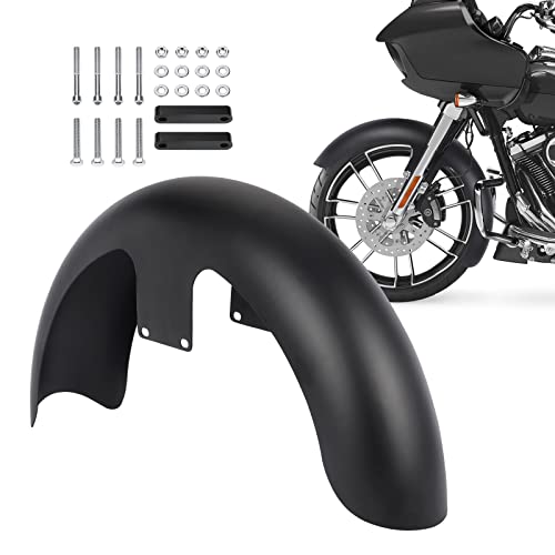 Yolpoco Front Fender, 19 Inches Wheels Wrap Front Fender Compatible With Harley Touring Road King Road Glide Electra Glide Street Glide #TOP6